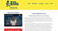 Desktop Screenshot of evansexteriors.com